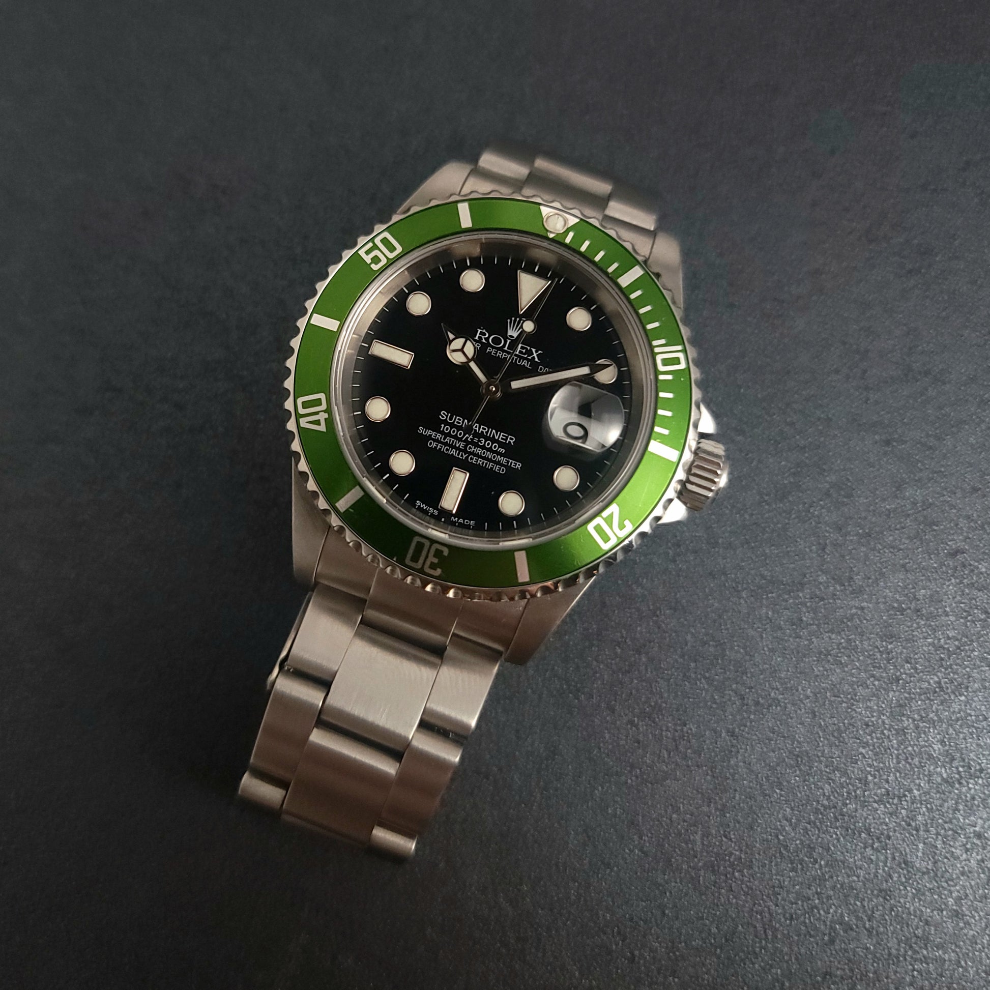 Buy Pre-Owned Rolex Submariner Kermit 16610V – Lux Time Center